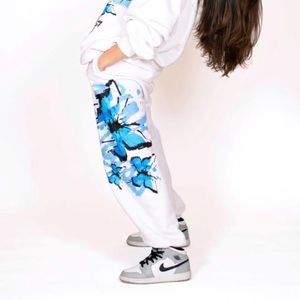 COPY - Pink Abyss sweat pants - blue/white